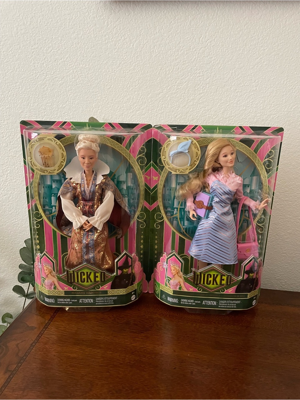New Wicked Glinda and Madame Morrible Dolls